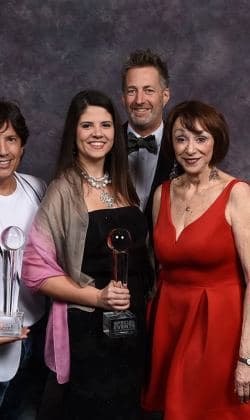 gala award win with Andrea Michaels