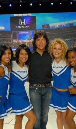 choreographing cheerleaders for Honda