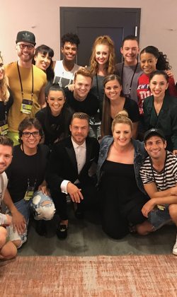 Fred with fellow Emmy nominees and dancers