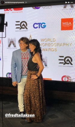 Fred and Sarah at the World Choreography Awards