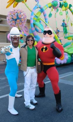 with Mr. Incredible and Frozone