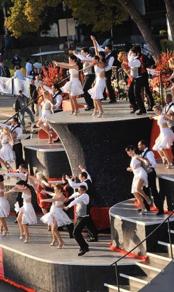 co-directing & choreographing The Rose Parade live on tv!